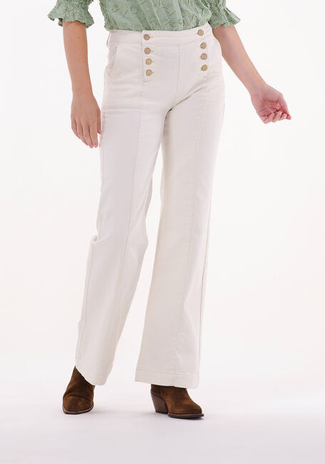 Nicht-gerade weiss SUMMUM Flared jeans FLARED SAILOR PANTS WHITE RINSE DENIM - large