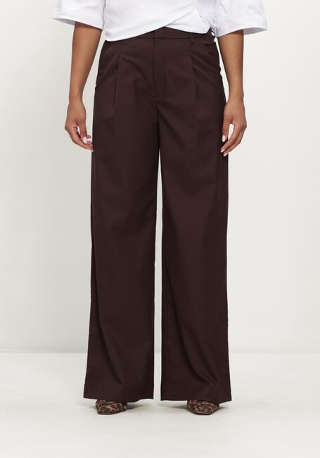 Braune GESTUZ Hose GZPAULA MW WIDE PANTS - large