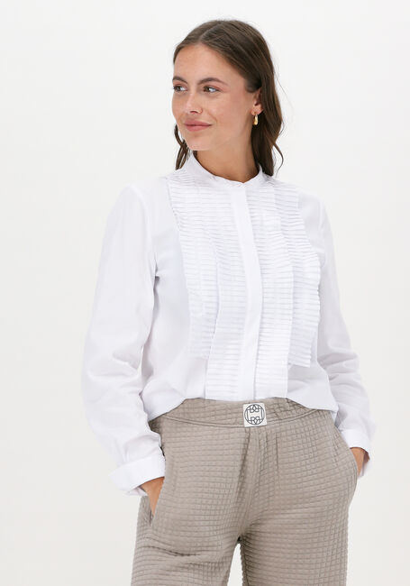 Weiße LEVETE ROOM Blusen ISLA SOLID 39 SHIRT - large