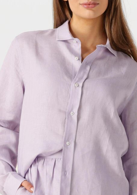 Lila RESORT FINEST Blusen SHIRT 100% LINEN - large