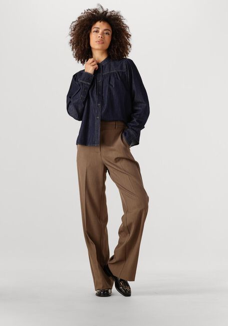 Schwarze SECOND FEMALE Blusen DERA DENIM SHIRT - large