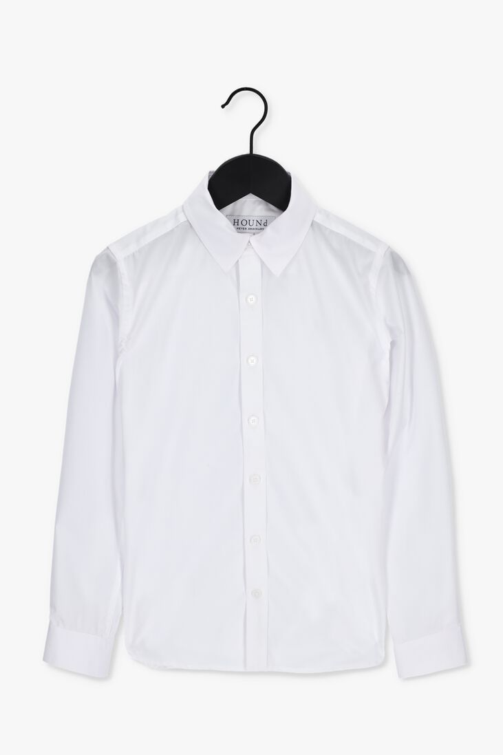 weiße hound klassisches oberhemd basic shirt l/s