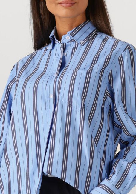 Blaue HAUTE L'AMITIÉ Blusen BUTTON DOWN STRIPE SHIRT - large