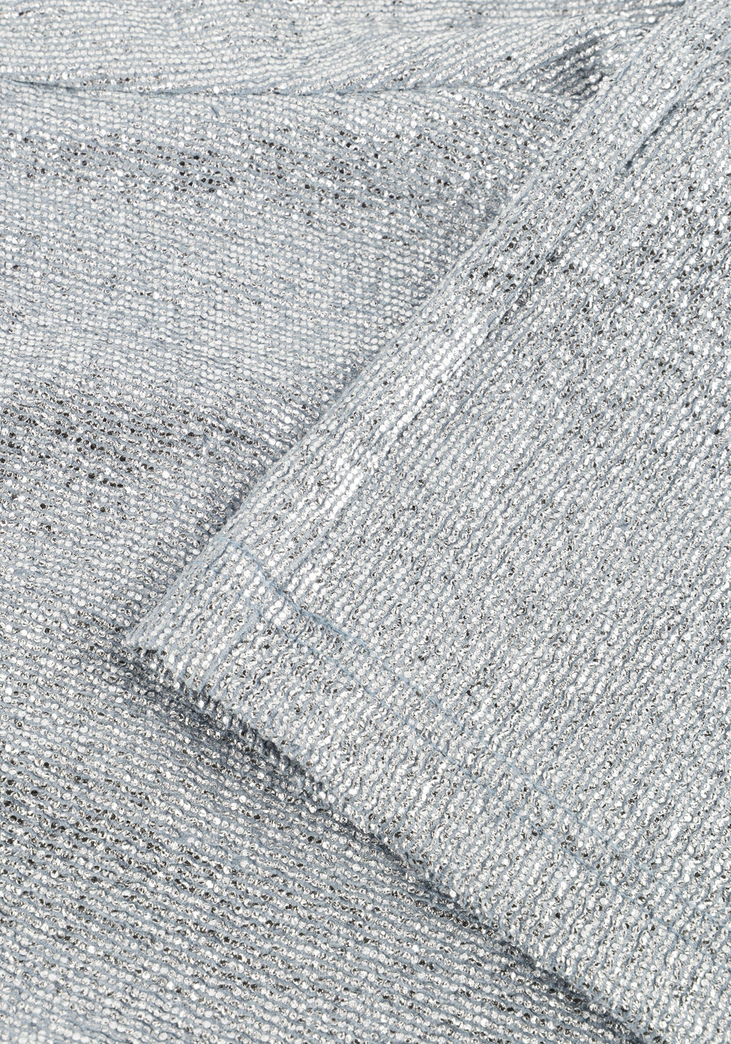 Silberne ALIX MINI Weite Hose WIDE LEG PANTS - large