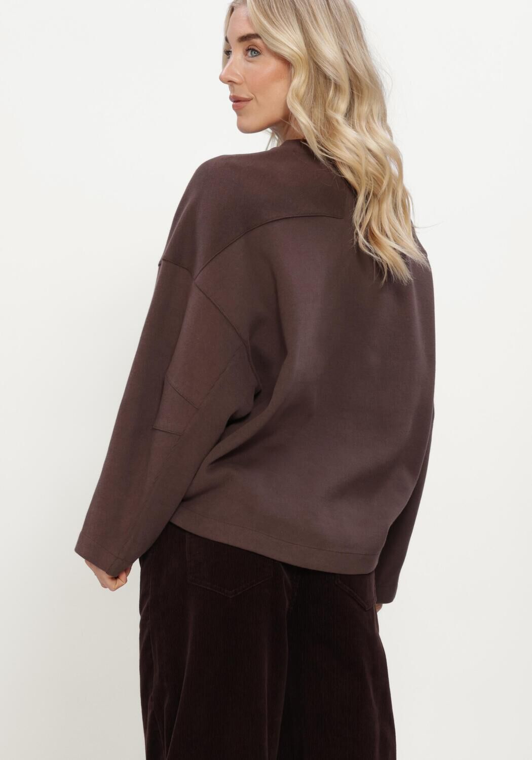 Braune MSCH COPENHAGEN Sweatshirt MSCHMARLETTA SWEATSHIRT - large