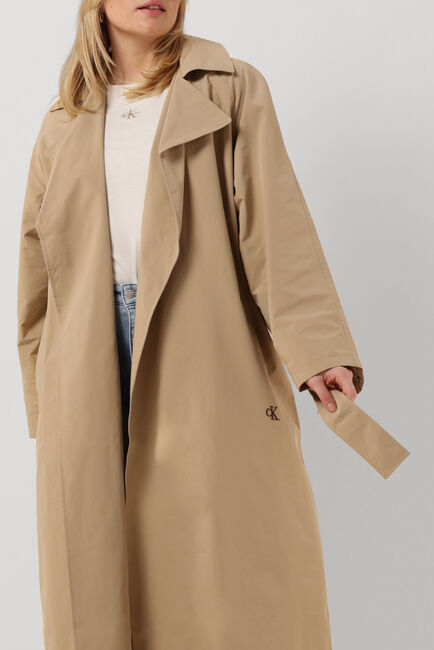 Sand CALVIN KLEIN Trenchcoats OVERSIZED TRENCH COAT - large
