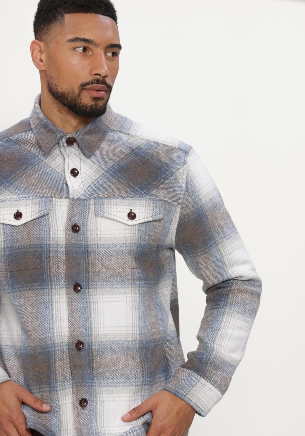 Mehrfarbige/Bunte JC RAGS Overshirt OVERSHIRT RYLEE CHECK - large