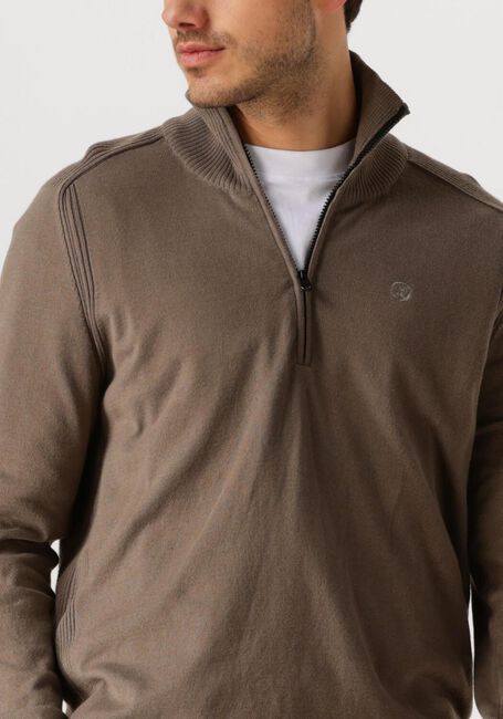 Braune CAST IRON Pullover HALF ZIP COLLAR COTTON STRETCH - large