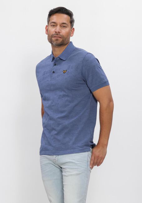 Blaue PME LEGEND Polo-Shirt JACQUARD JERSEY - large
