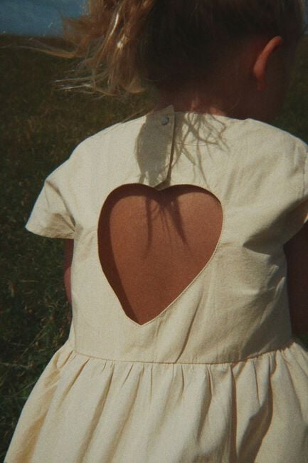 Beige KONGES SLOJD Minikleid HEARLY DRESS - large