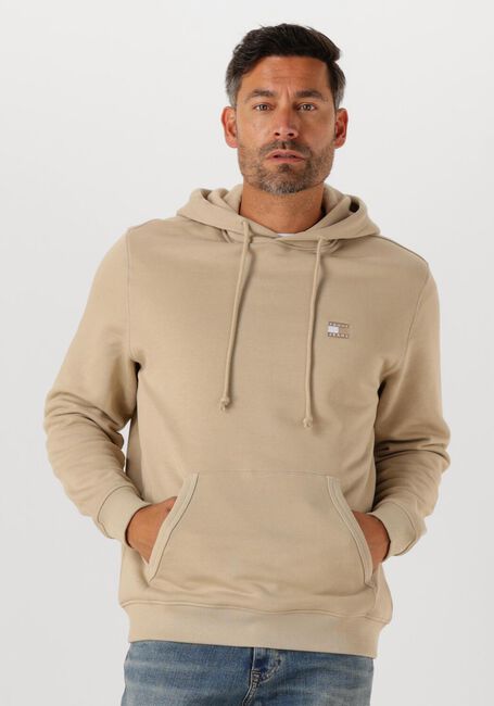 Beige TOMMY JEANS Pullover TJM REG BADGE HOODIE EXT - large