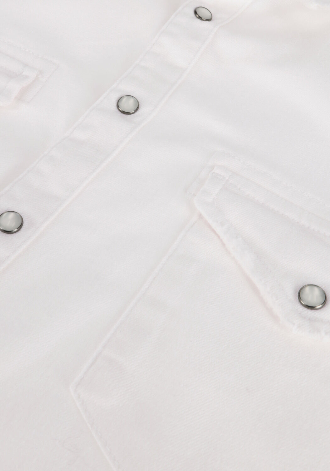 Wei&szlig;e PUREWHITE Overshirt DENIM SHIRT WITH PRESSBUTTONS AND POCKETS ON CHEST - large
