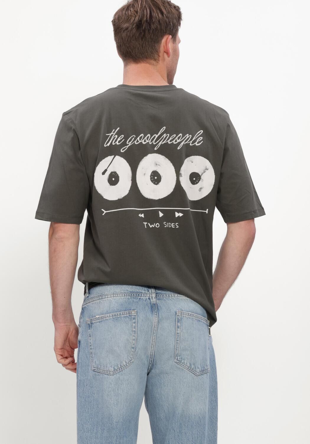 Dunkelgr&uuml;n THE GOODPEOPLE T-shirt TUUR - large
