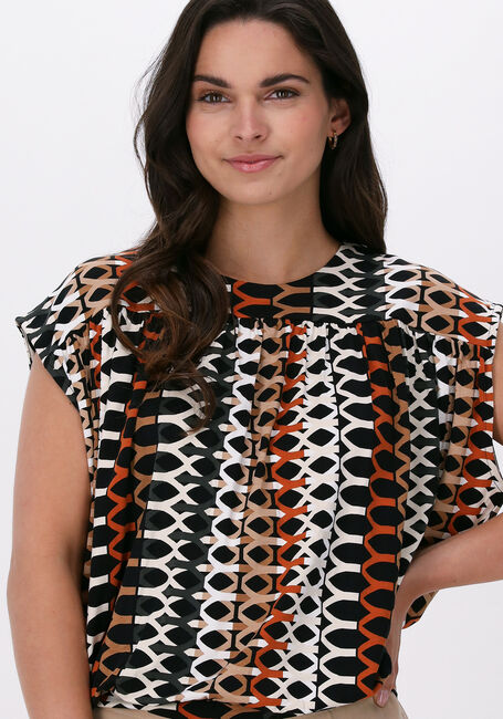 Weiße SUMMUM Blusen TOP HONEYCOMB PRINT ON VISCOSE EA - large
