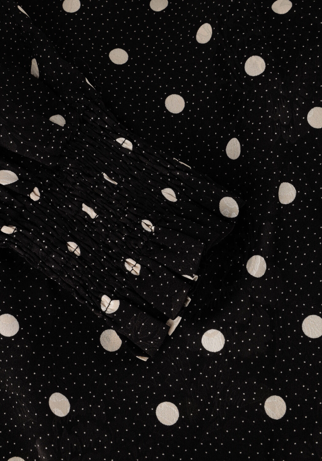 Schwarze NEO NOIR Midikleid EVA RETRO DOT DRESS - large