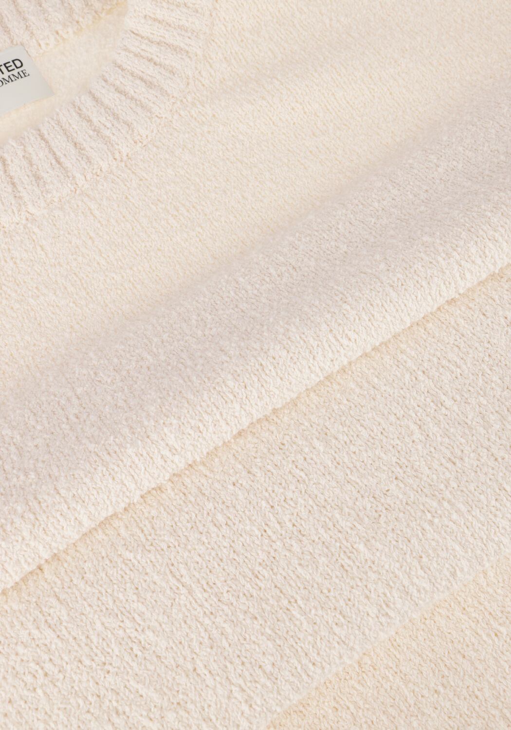 Beige SELECTED MEN Pullover SLHLOOP LS KNIT CREW NECK - large