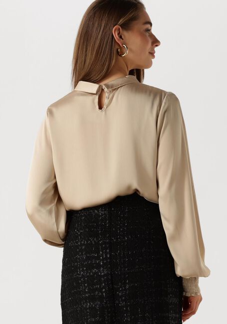 Goldfarbene NEO NOIR Blusen FAIRY DRAPY SATIN BLOUSE - large