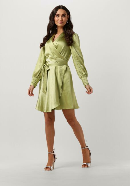 Grüne NOTRE-V Minikleid NV-DORIS SATIN DRESS - large