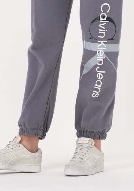 Graue CALVIN KLEIN Jogginghose TWO TONE MONOGRAM JOG PANT - large
