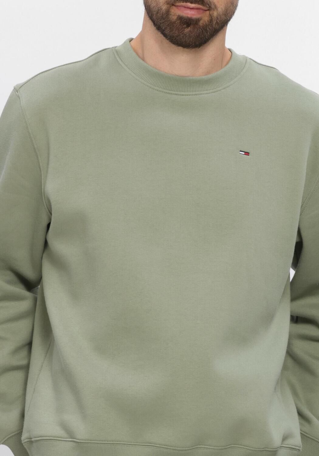 Gr&uuml;ne TOMMY JEANS Sweatshirt TJM REG S FLAG CREW EXT - large