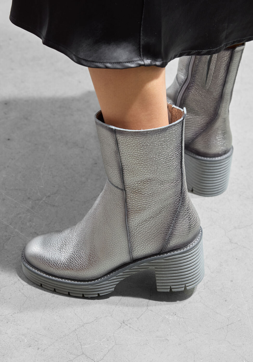 Silberne SOFTWAVES Stiefeletten 8.88.17 - large