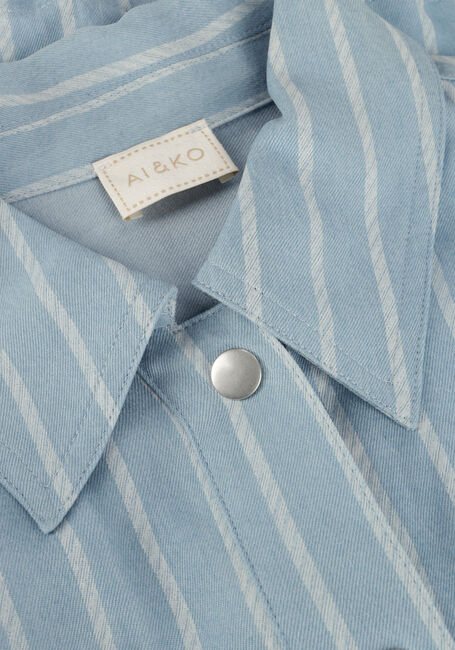 Blaue AI&KO Blusen KAMIE STRIPE TEN 748 G - large