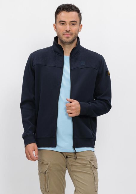 Blaue PME LEGEND Strickjacke INTERLOCK SWEAT - large