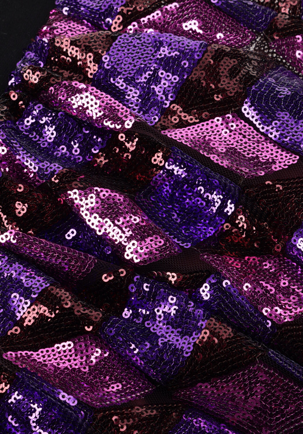 Mehrfarbige/Bunte DAILY BRAT Minirock SHIMMERING BLOCK SKIRT - large