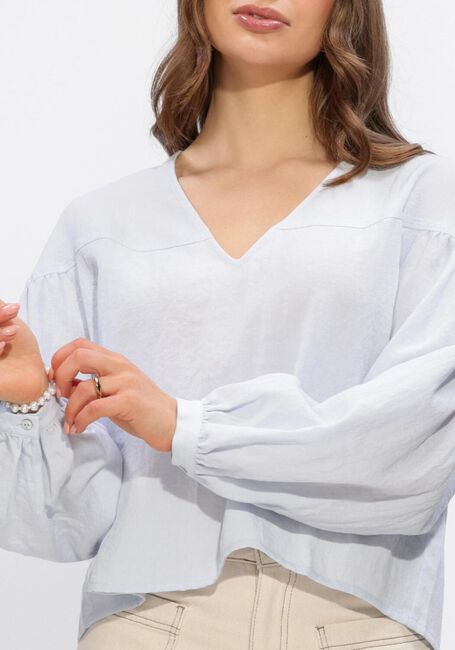 Hellblau ANOTHER LABEL Blusen ALFLORENCE TOP L/S - large