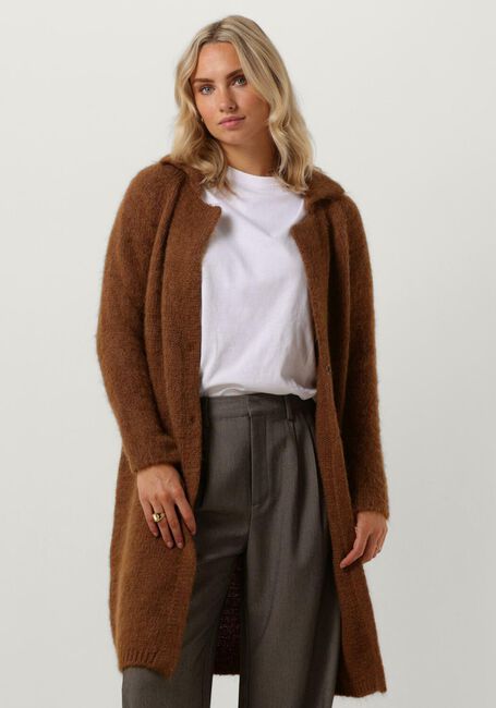 Camelfarbene BELLAMY Strickjacke MABEL - large