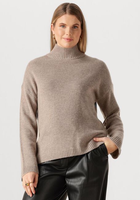 Beige SELECTED WOMEN Pullover SLFCILLE CASHMERE BLEND HIGH  NECK NOOS - large