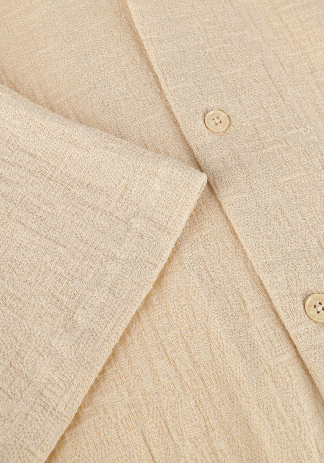 Beige BUTCHER OF BLUE Casual-Oberhemd RIPLEY STRUCTURE SHIRT - large