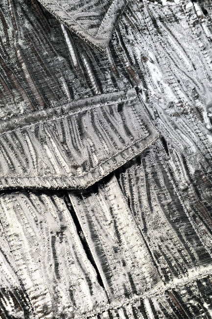 Silberne ALIX MINI Jack SILVER ARTWORK JACKET - large