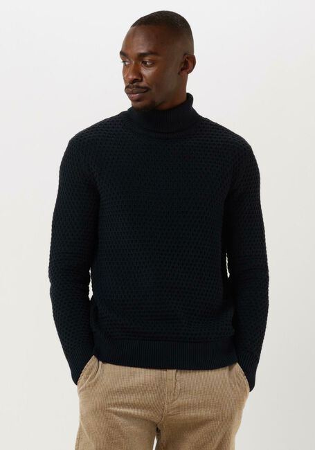 Dunkelblau SELECTED HOMME Rollkragenpullover REMY LS KNIT ALL STU ROLL NECK W CAMP - large