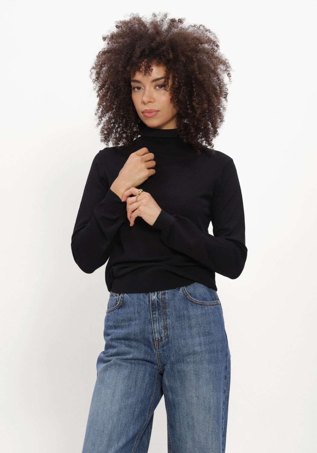 Schwarze SILVIAN HEACH Pullover SWEATER TURTLENECK RECIK - large