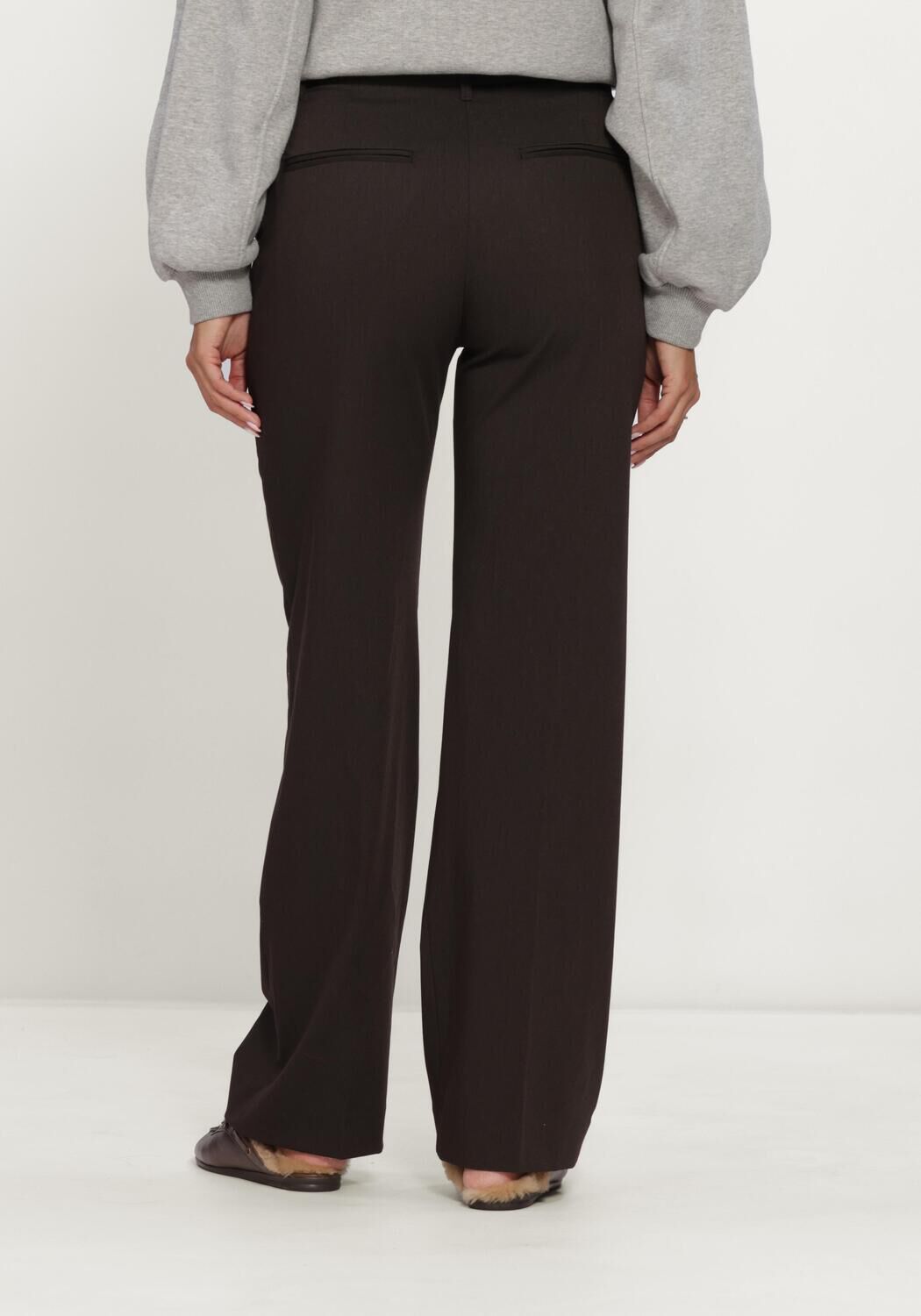 Braune TOMMY HILFIGER Hose VISCOSE BLEND STRAIGHT PANT - large