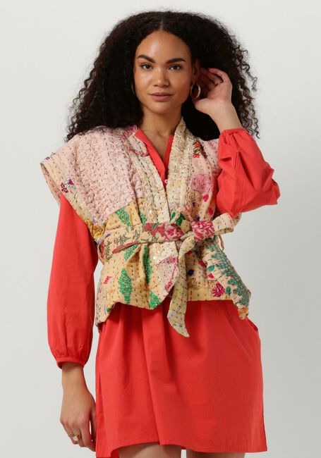 Creme SISSEL EDELBO Gilet NELLIE EMBROIDERY PATCHWORK VEST - large