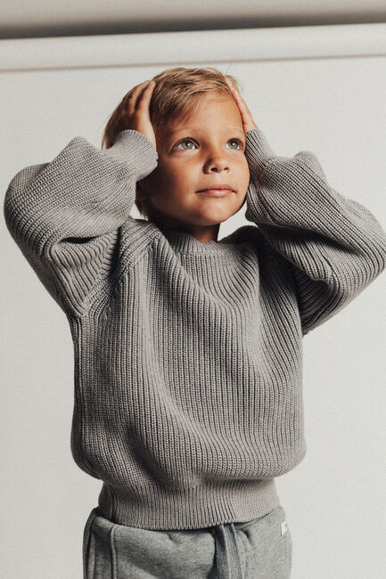 Blaue BAJE STUDIO Pullover HARROW - large