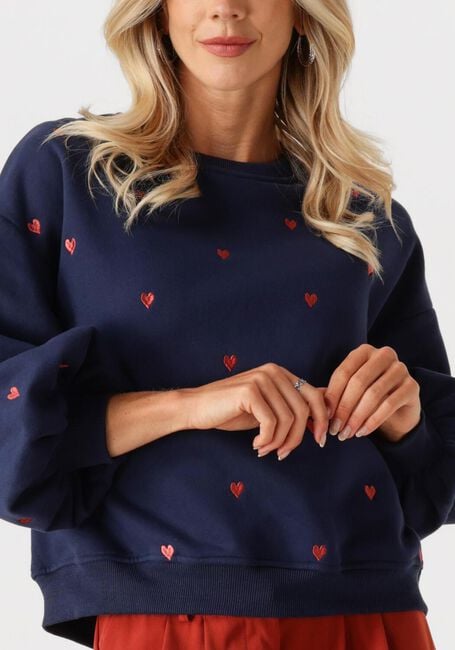 Dunkelblau YDENCE Pullover SWEATER HEARTS - large