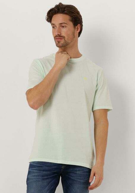 Grüne SCOTCH & SODA T-shirt GARMENT DYE LOGO CREW T-SHIRT - large