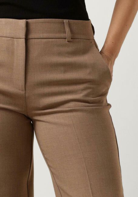 Camelfarbene SELECTED FEMME Hose SLFRITA MW WIDE PANT CAMEL MLG N - large
