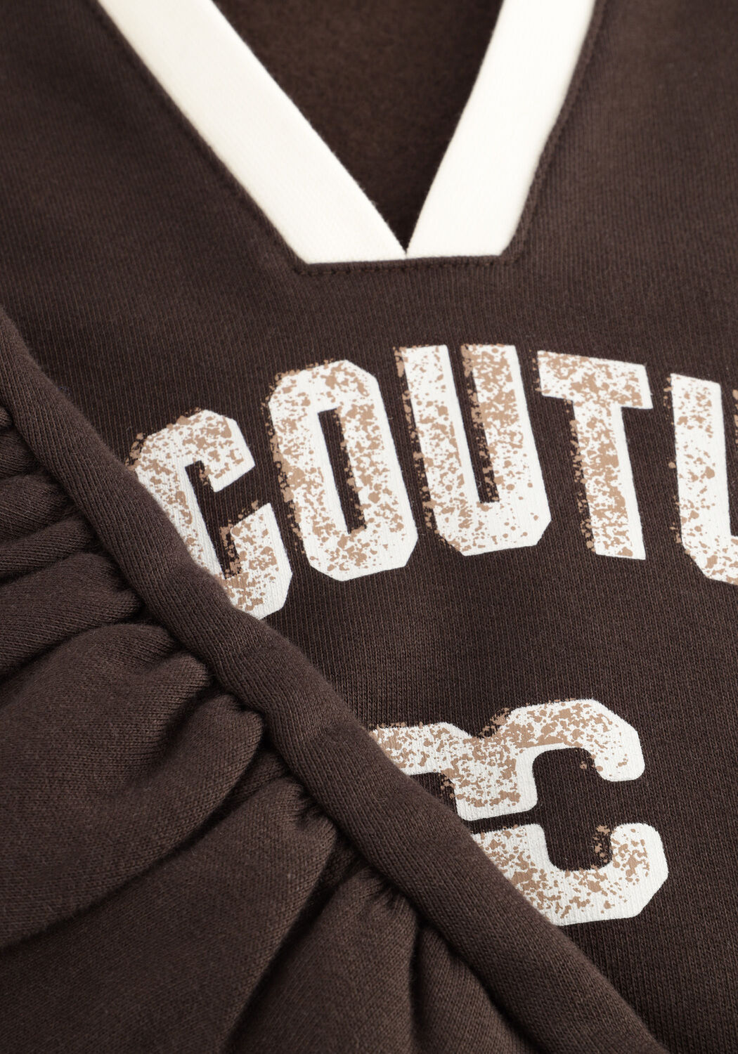 Braune CO'COUTURE Pullover BATUCC COCO V-SWEAT - large
