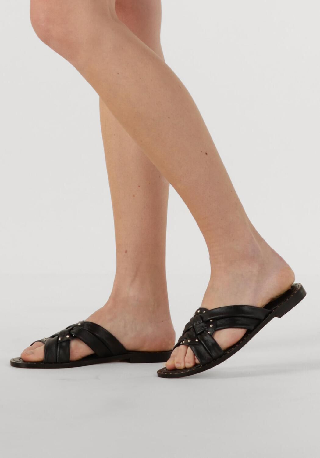 Schwarze STEFANO LAURAN Pantolette 24003 - large