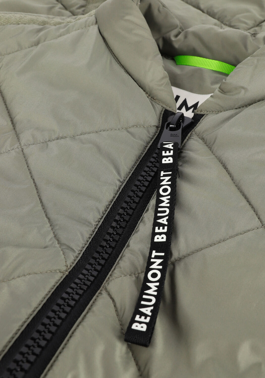 Gr&uuml;ne BEAUMONT Wattierte Jack OVERSIZED BOMBERCOAT - large