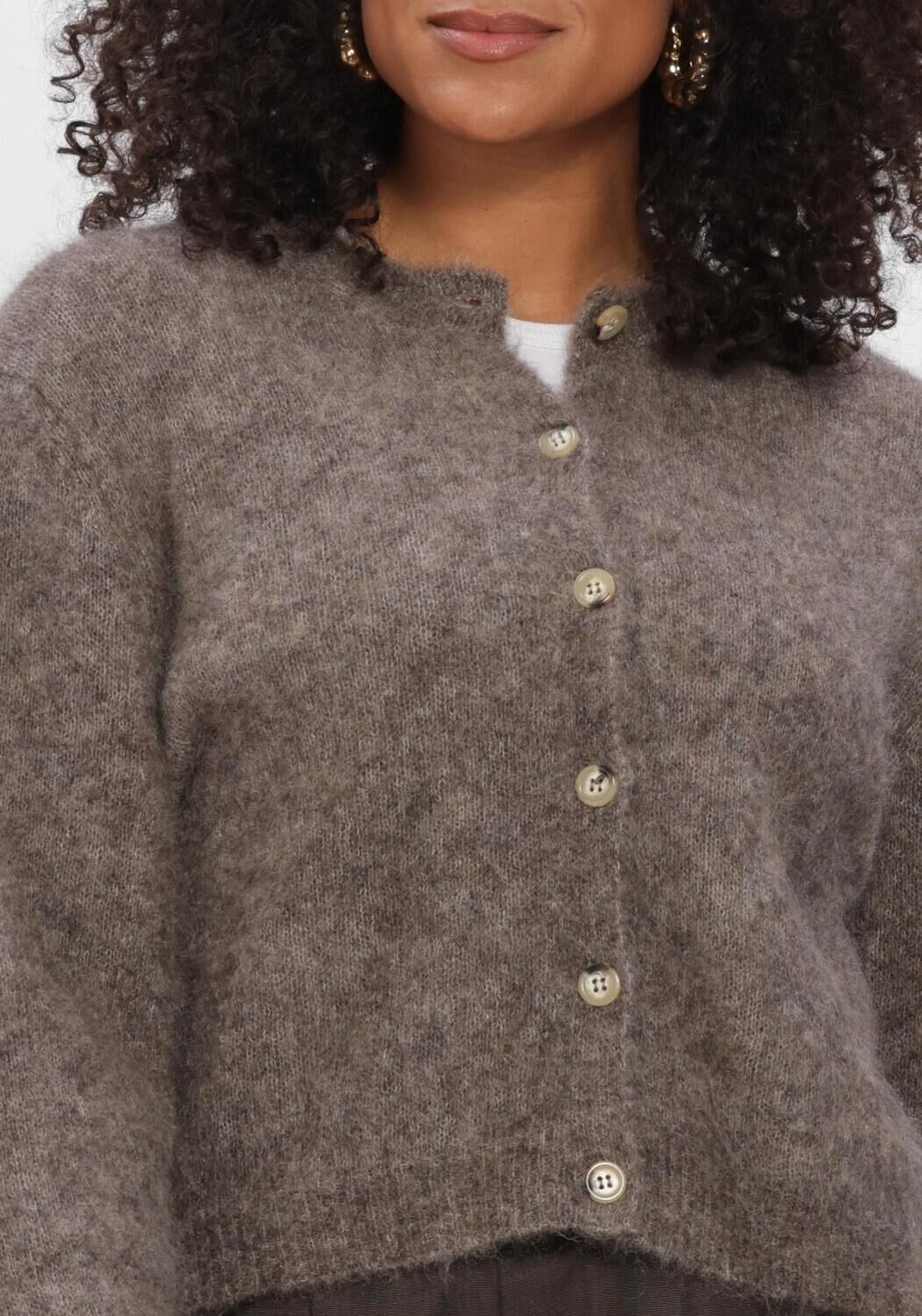 Taupe BY-BAR Pullover VASILE CARDIGAN - large