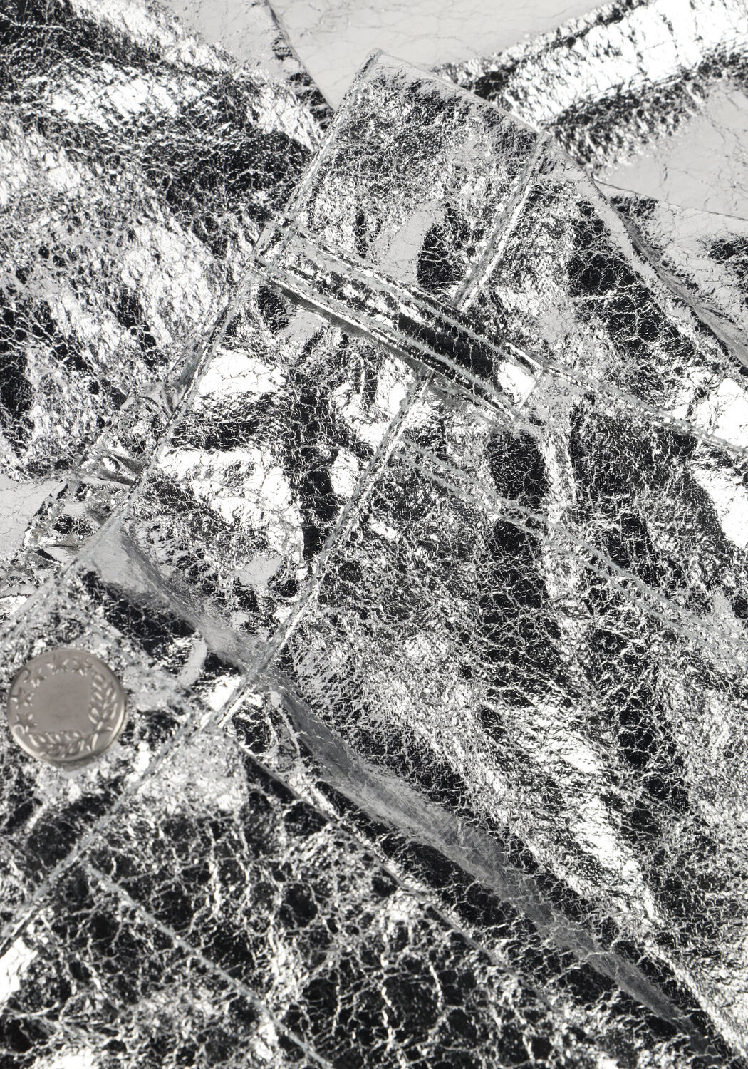 Silberne YOUR WISHES Wide jeans SPACE WIDE LEG PANTS - large