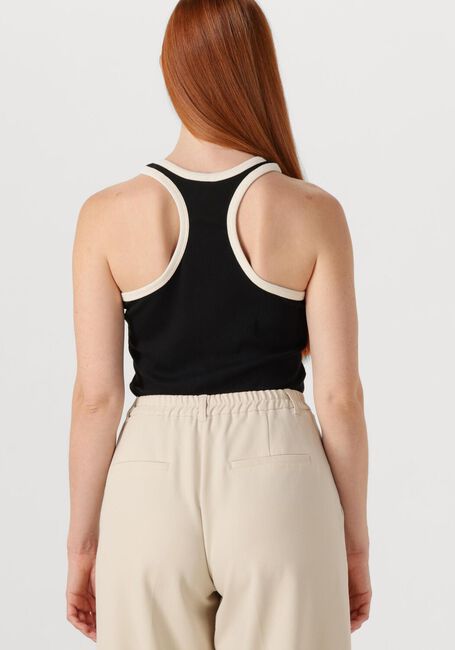 Schwarze SUMMUM Top SINGLET RIB JERSEY - large