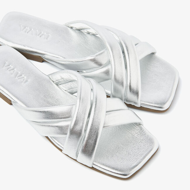 Silberne VIA VAI Pantolette KIKI LOT - large