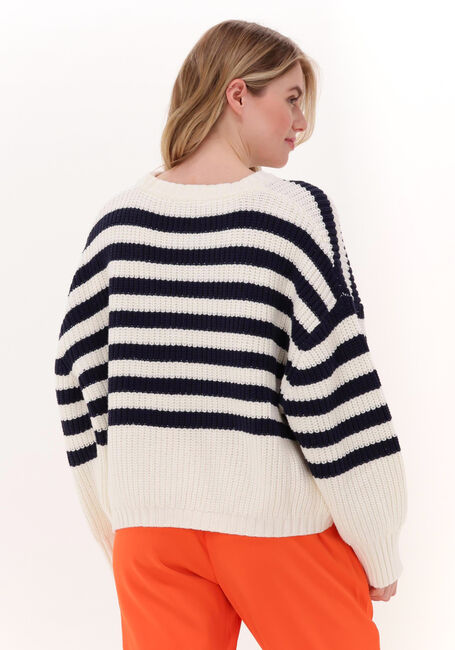 Blaue NEO NOIR Pullover DAKOTA STRIPE KNIT BLOUSE - large