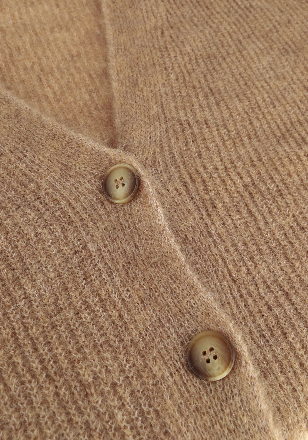 Camelfarbene BY-BAR Strickjacke ABBY CARDIGAN - large